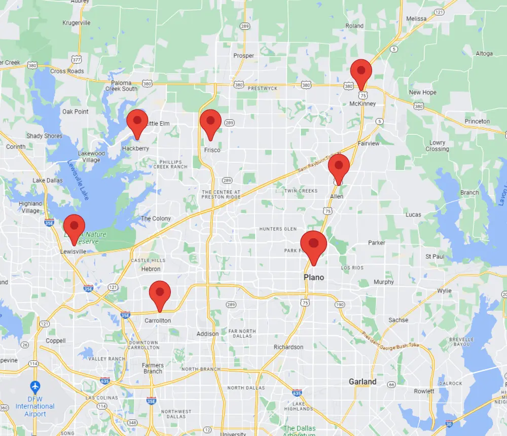 Service Areas For McKinley Construction Management