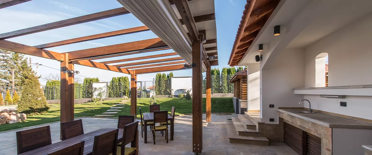 custom large pergola