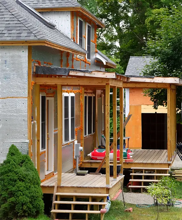 A home addition as a bump out for a home in Plano, TX