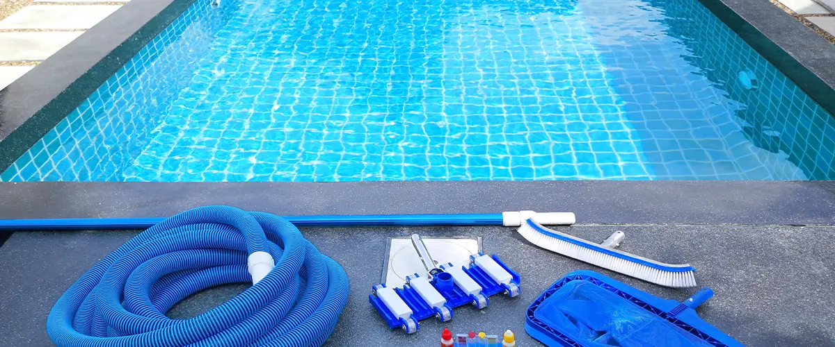 Swimming pool cleaning equipment.Service and maintenance of the pool.