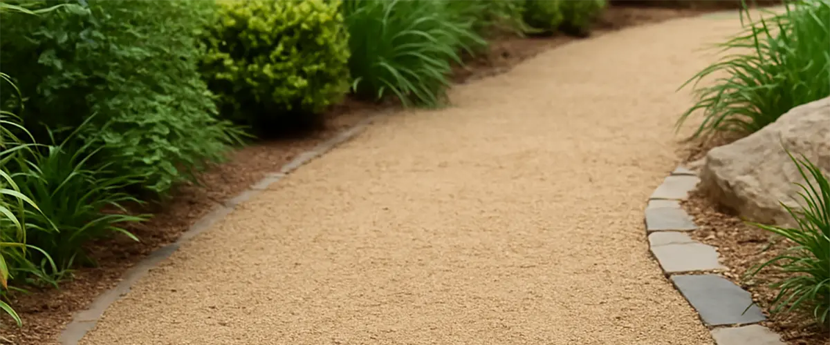 gravel decomposed granite​ paver patio material