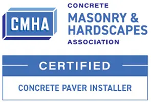 CMHA Certified Concrete Paver Installer badge