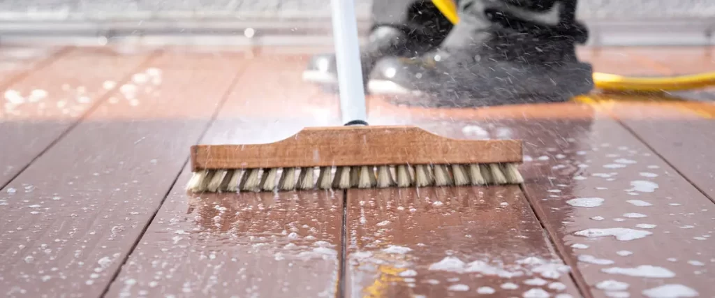 how to clean trex decking