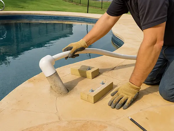 step 2 water feature installation process