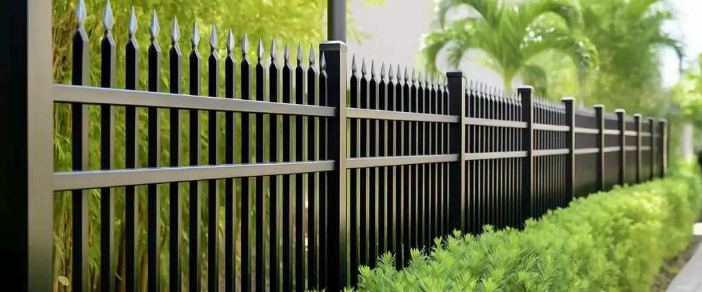 iron and steel fence