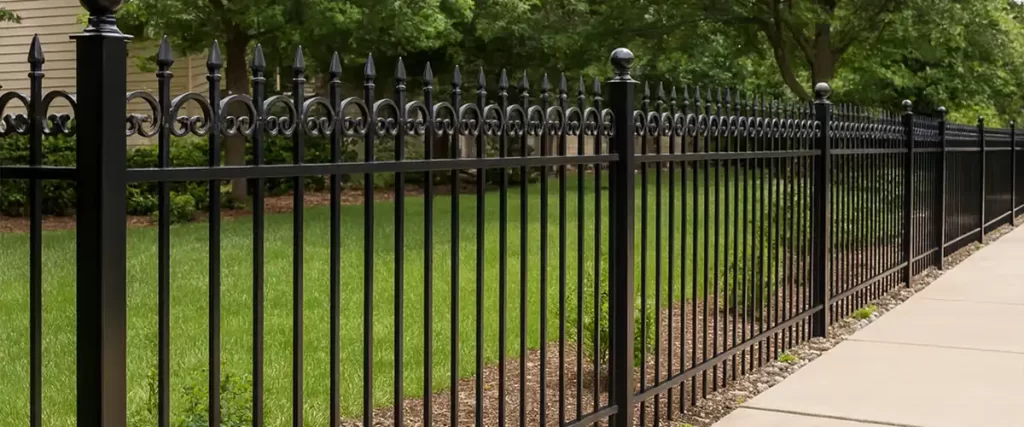 wrought iron fence