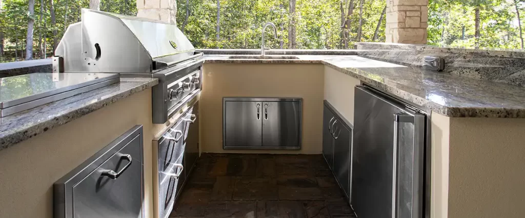outdoor kitchen drawers and cabinets