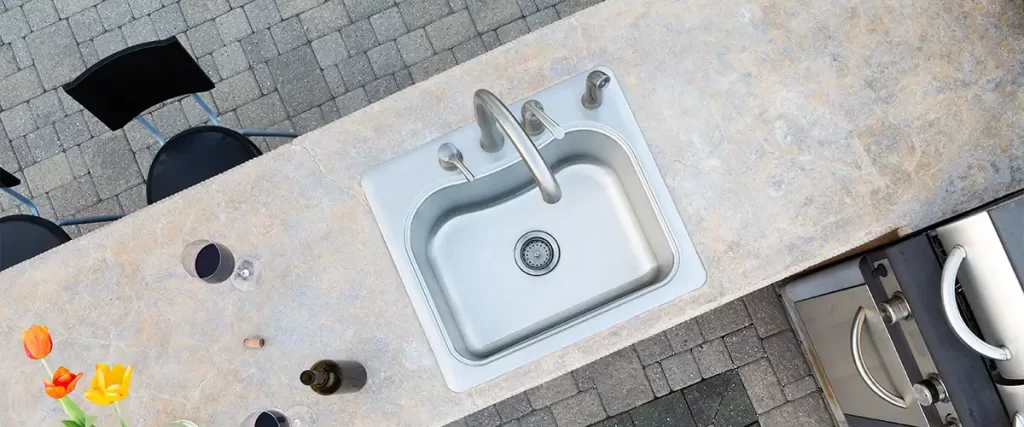 sinks and faucets - outdoor kitchen appliance