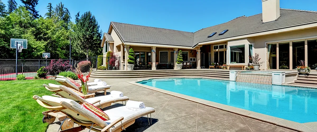 pool builders mckinney tx pool spa installation luxurious backyard with professional grade swimming pool elegant patio and landscaped garden