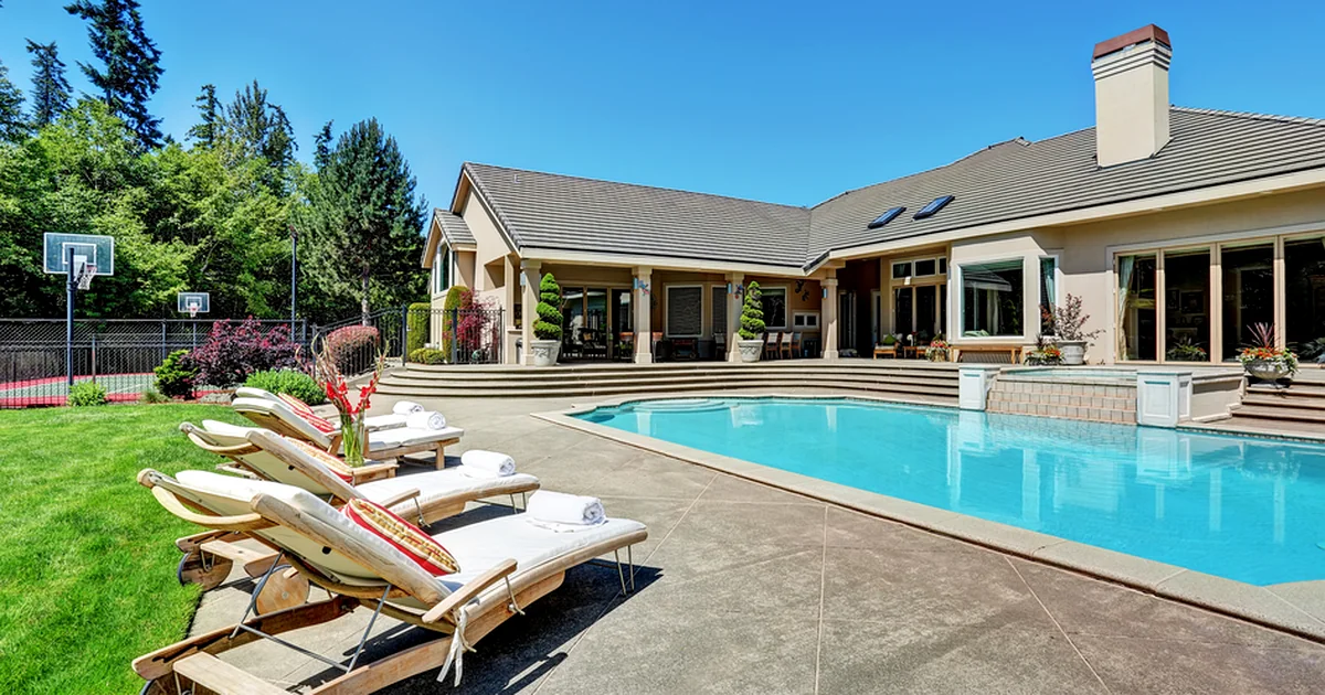 pool spa installation salt water pool luxurious residential backyard featuring a professional saltwater pool elegant patio and landscaped surroundings