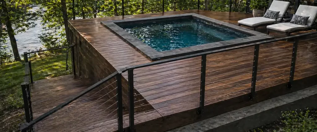 Elevated Plunge Pool on a Raised Deck
