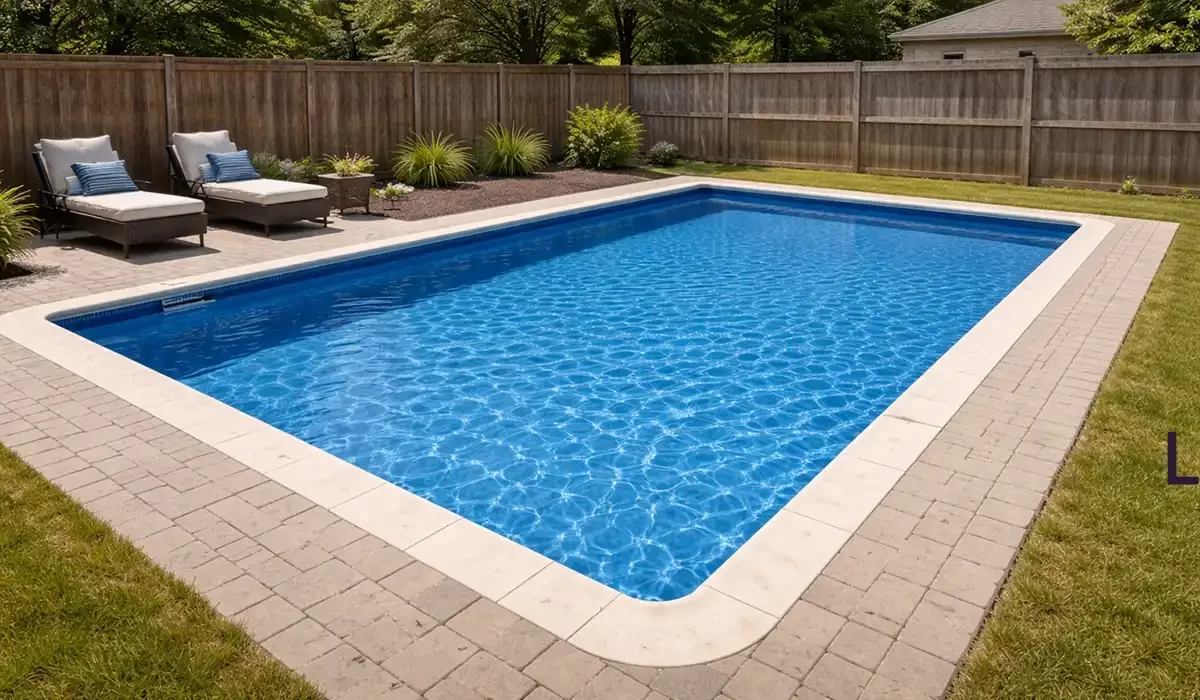 backyard vinyl liner pool